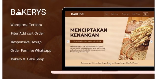 Bakerys - Tema WordPress Bakery & Cake Shop