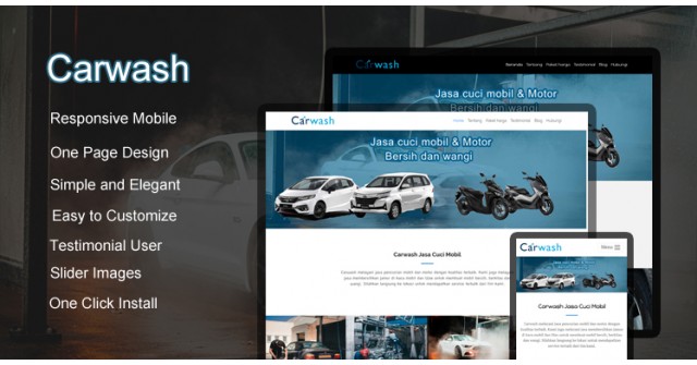 Carwash - Wordpress Themes  Jasa Cuci Mobil 