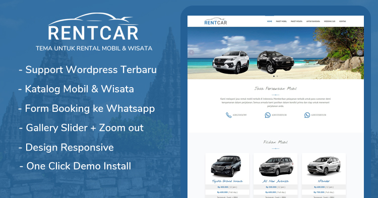 Rentcar - Wordpress Themes rental mobil