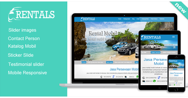 Rentals - WordPress themes untuk rental mobil